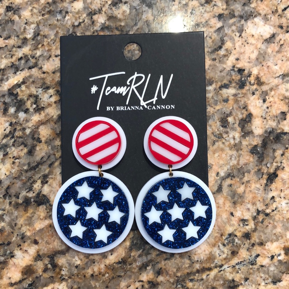 Team RLN Stars and Stripes earrings